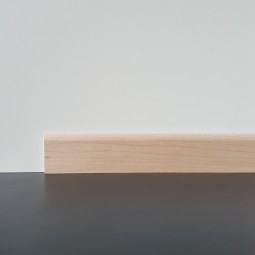 50m-Bund Sockelleiste massiv Ahorn roh 35mm