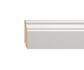 Sockelleiste MDF weiß lackiert 70mm profiliert