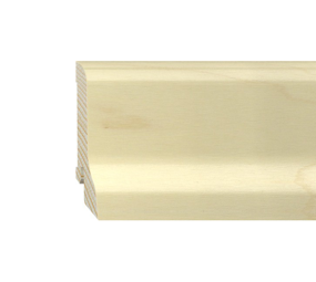 Furniersockelleiste Ahorn lackiert 60mm geschwungen