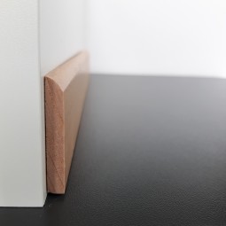 50m-Bund Sockelleiste massiv Buche lackiert 35mm