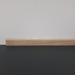 Flachleiste massiv Eiche weiß gebeizt 24mm