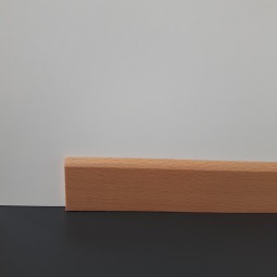 50m-Bund Sockelleiste massiv Buche lackiert 35mm