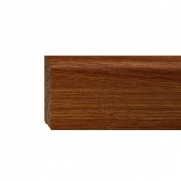 Sockelleiste massiv Eiche lackiert 60mm gerundet