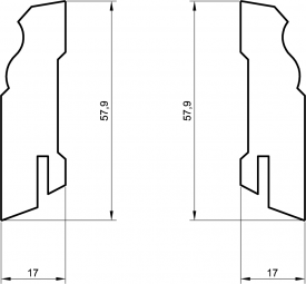 Sockelleiste MDF weiß lackiert 60mm profiliert