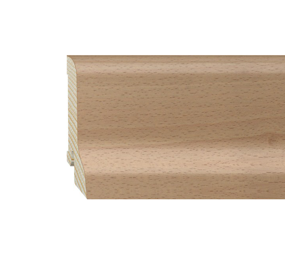 Furniersockelleiste Buche lackiert 60mm geschwungen