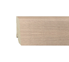 Furniersockelleiste Eiche roh 50mm konisch