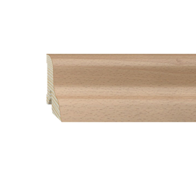 Furniersockelleiste Buche lackiert 40mm geschwungen