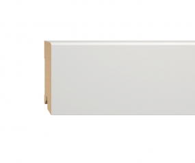 Sockelleiste MDF weiß lackiert 80mm gefast