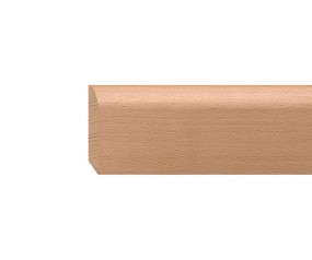 Sockelleiste massiv Buche lackiert 60mm gerundet