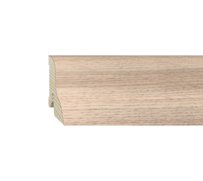 Furniersockelleiste Eiche roh 40mm geschwungen