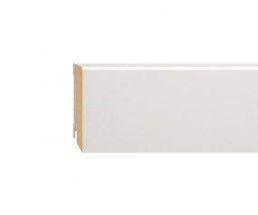 Sockelleiste MDF weiß lackiert 70mm gefast