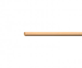 Rundstab massiv Kiefer roh 10mm