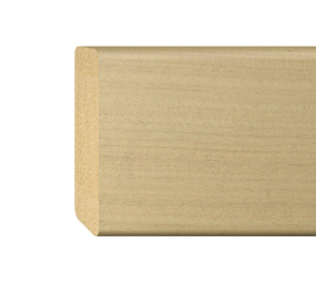 Saunabankleiste massiv Ayous roh 85mm