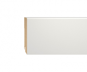 Sockelleiste MDF weiß lackiert 100mm gefast