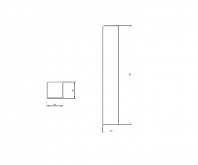 Universalecken massiv weiß (4er Pack)