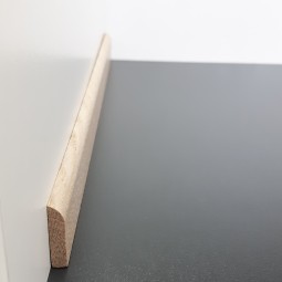 Flachleiste massiv Eiche weiß gebeizt 24mm