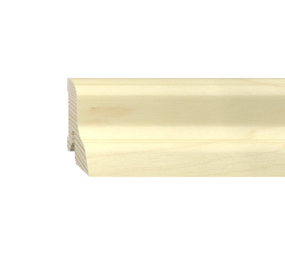 Furniersockelleiste Ahorn lackiert 40mm geschwungen
