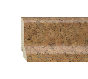 Furniersockelleiste Kork lackiert 60mm geschwungen