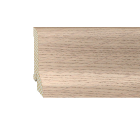 Furniersockelleiste Eiche roh 60mm geschwungen