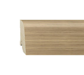 Furniersockelleiste Eiche lackiert 50mm konisch