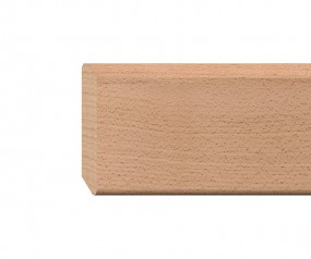 Sockelleiste massiv Buche roh 35mm