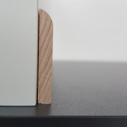 50m-Bund Sockelleiste massiv Ahorn roh 35mm