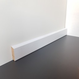 Sockelleiste massiv Eiche Old White 35mm