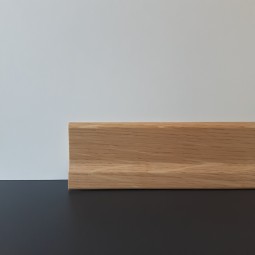 50m-Bund Sockelleiste massiv Eiche lackiert 46mm
