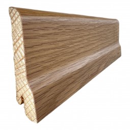Furniersockelleiste Eiche lackiert 80mm geschwungen