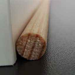 Rundstab massiv Kiefer roh 8mm