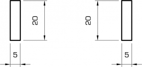 Rechteckleiste massiv Buche roh 5x20mm