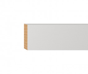 Rechteckleiste massiv weiß lackiert 20x60mm