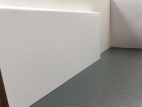 Sockelleiste Buche weiß lack 19 x 100 mm