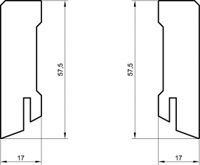 Sockelleiste MDF weiß 60mm gefast