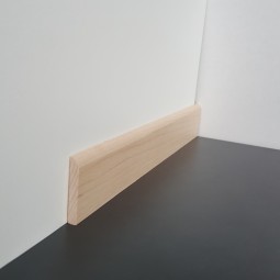 50m-Bund Sockelleiste massiv Ahorn roh 35mm