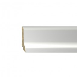 Furniersockelleiste weiß 60mm geschwungen