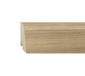 Furniersockelleiste Eiche lackiert 45mm konisch