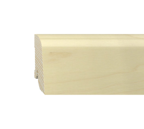 Furniersockelleiste Ahorn lackiert 50mm konisch