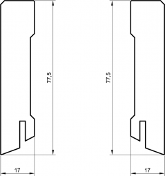 Sockelleiste MDF weiß lackiert 80mm gefast