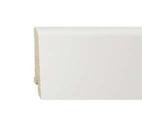 Furniersockelleiste weiß 60mm konisch