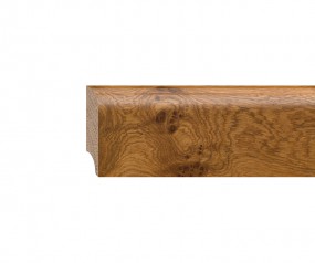 Sockelleiste massiv Eiche rustikal lackiert 60mm gerundet