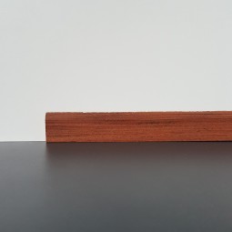 50m-Bund Flachleiste massiv Jatoba roh 24mm