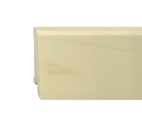 Furniersockelleiste Ahorn lackiert 60mm konisch
