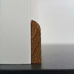 50m-Bund Flachleiste massiv Iroko/Kambala roh 24mm