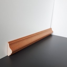 Profilleiste massiv Buche kirschfarben lackiert 30mm