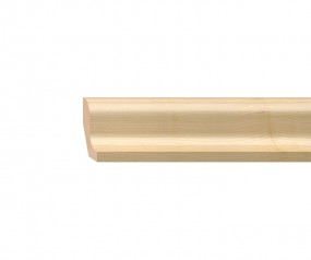 Sockelleiste massiv Ahorn lackiert 40mm geschwungen